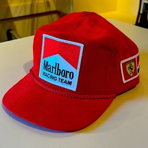 Custom Red Marlboro/ Ferrari Corduroy Hat